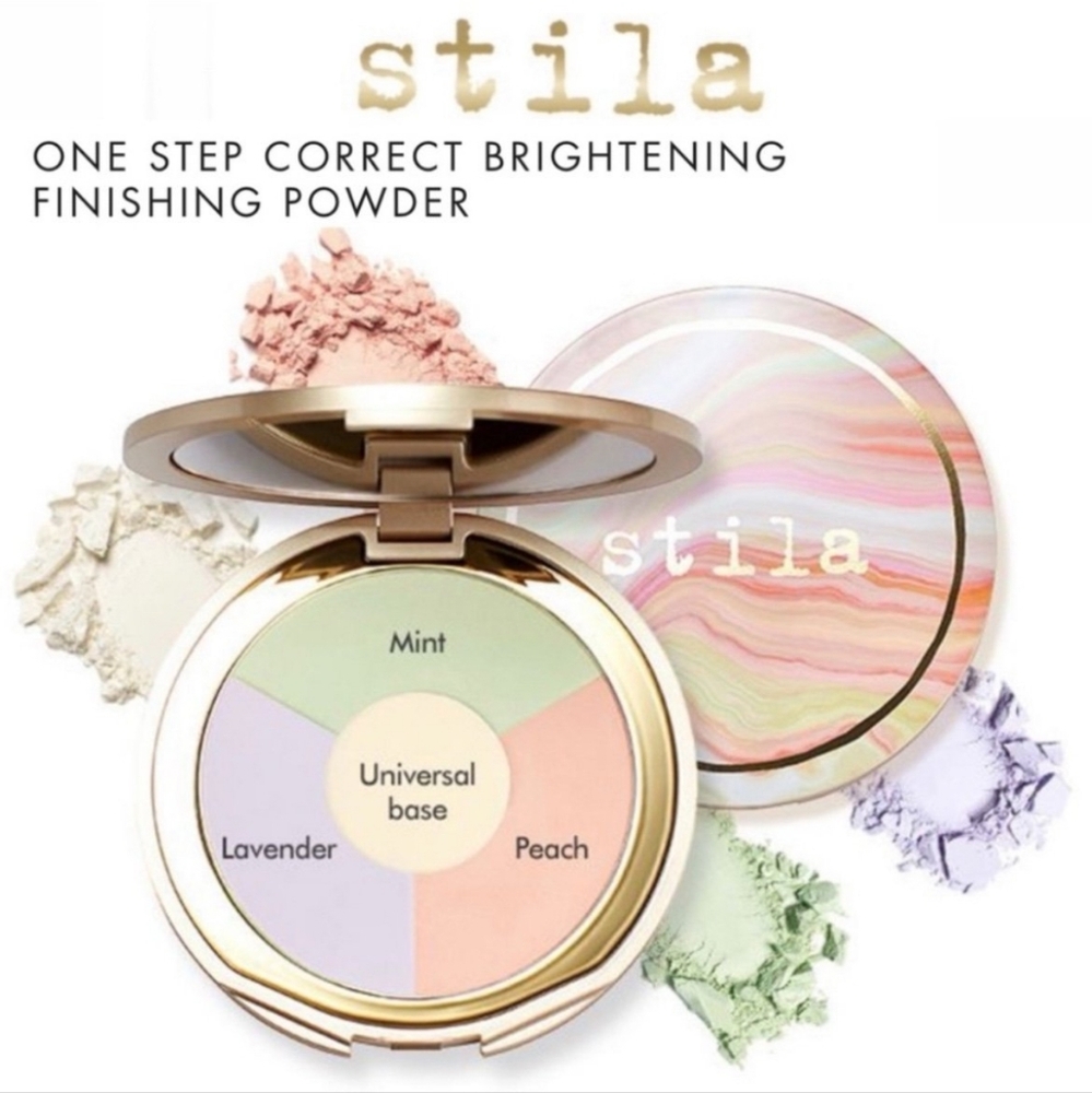 Stila One Step Correct Finishing Powder - Mint, Lavender, Peach
